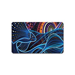 Fish Out Of Water Monster Space Rainbow Circle Polka Line Wave Chevron Star Magnet (name Card)