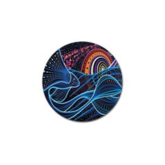 Fish Out Of Water Monster Space Rainbow Circle Polka Line Wave Chevron Star Golf Ball Marker (10 Pack) by Mariart