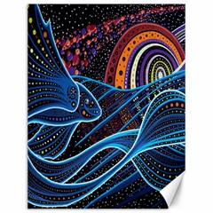 Fish Out Of Water Monster Space Rainbow Circle Polka Line Wave Chevron Star Canvas 12  X 16   by Mariart