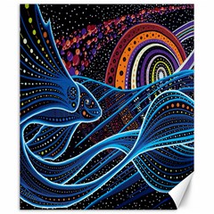 Fish Out Of Water Monster Space Rainbow Circle Polka Line Wave Chevron Star Canvas 20  x 24  