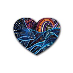 Fish Out Of Water Monster Space Rainbow Circle Polka Line Wave Chevron Star Heart Coaster (4 Pack)  by Mariart