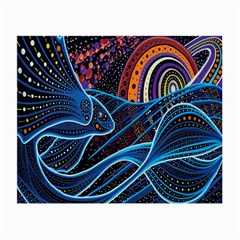 Fish Out Of Water Monster Space Rainbow Circle Polka Line Wave Chevron Star Small Glasses Cloth (2-side) by Mariart