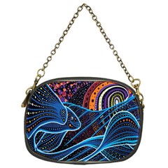 Fish Out Of Water Monster Space Rainbow Circle Polka Line Wave Chevron Star Chain Purses (one Side)  by Mariart