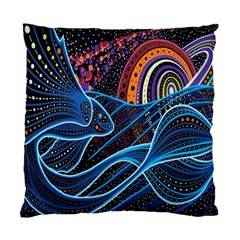 Fish Out Of Water Monster Space Rainbow Circle Polka Line Wave Chevron Star Standard Cushion Case (One Side)