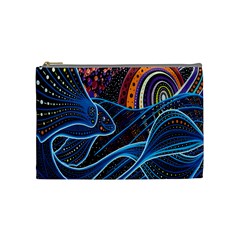 Fish Out Of Water Monster Space Rainbow Circle Polka Line Wave Chevron Star Cosmetic Bag (medium)  by Mariart