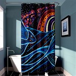 Fish Out Of Water Monster Space Rainbow Circle Polka Line Wave Chevron Star Shower Curtain 36  x 72  (Stall)  Curtain(36 X72 ) - 33.26 x66.24  Curtain(36 X72 )