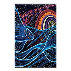 Fish Out Of Water Monster Space Rainbow Circle Polka Line Wave Chevron Star Shower Curtain 48  X 72  (small)  by Mariart