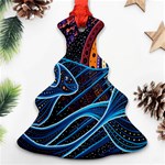 Fish Out Of Water Monster Space Rainbow Circle Polka Line Wave Chevron Star Christmas Tree Ornament (Two Sides) Front