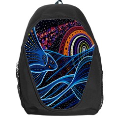 Fish Out Of Water Monster Space Rainbow Circle Polka Line Wave Chevron Star Backpack Bag by Mariart