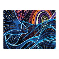 Fish Out Of Water Monster Space Rainbow Circle Polka Line Wave Chevron Star Double Sided Flano Blanket (mini) 