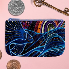 Fish Out Of Water Monster Space Rainbow Circle Polka Line Wave Chevron Star Large Coin Purse