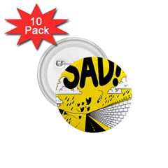 Have Meant  Tech Science Future Sad Yellow Street 1 75  Buttons (10 Pack) by Mariart