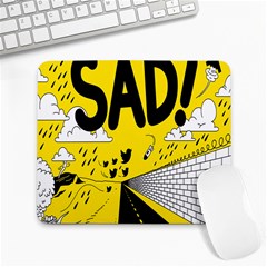 Have Meant  Tech Science Future Sad Yellow Street Large Mousepads by Mariart