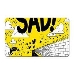 Have Meant  Tech Science Future Sad Yellow Street Magnet (rectangular) by Mariart