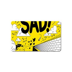 Have Meant  Tech Science Future Sad Yellow Street Magnet (name Card) by Mariart