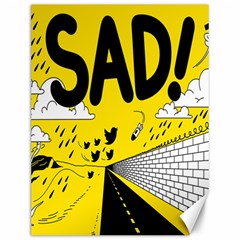 Have Meant  Tech Science Future Sad Yellow Street Canvas 12  X 16   by Mariart