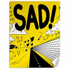 Have Meant  Tech Science Future Sad Yellow Street Canvas 36  X 48   by Mariart