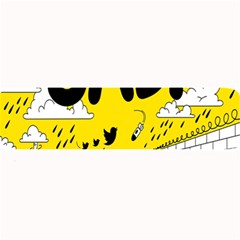 Have Meant  Tech Science Future Sad Yellow Street Large Bar Mats by Mariart