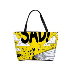 Have Meant  Tech Science Future Sad Yellow Street Shoulder Handbags