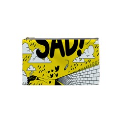 Have Meant  Tech Science Future Sad Yellow Street Cosmetic Bag (small) 