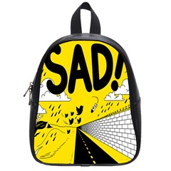 Have Meant  Tech Science Future Sad Yellow Street School Bags (small)  by Mariart