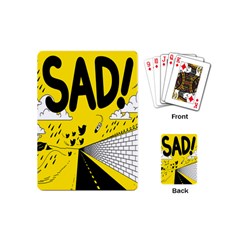 Have Meant  Tech Science Future Sad Yellow Street Playing Cards (mini)  by Mariart