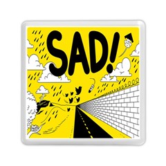 Have Meant  Tech Science Future Sad Yellow Street Memory Card Reader (square)  by Mariart