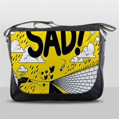 Have Meant  Tech Science Future Sad Yellow Street Messenger Bags