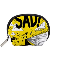 Have Meant  Tech Science Future Sad Yellow Street Accessory Pouches (small)  by Mariart