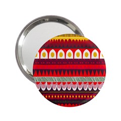 Fabric Aztec Red Line Polka Circle Wave Chevron Star 2 25  Handbag Mirrors by Mariart