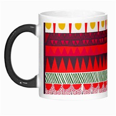 Fabric Aztec Red Line Polka Circle Wave Chevron Star Morph Mugs by Mariart