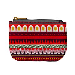 Fabric Aztec Red Line Polka Circle Wave Chevron Star Mini Coin Purses by Mariart