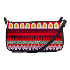 Fabric Aztec Red Line Polka Circle Wave Chevron Star Shoulder Clutch Bags by Mariart