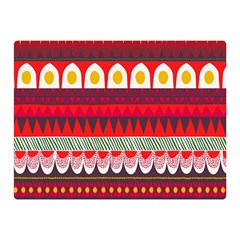 Fabric Aztec Red Line Polka Circle Wave Chevron Star Double Sided Flano Blanket (mini)  by Mariart