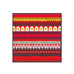 Fabric Aztec Red Line Polka Circle Wave Chevron Star Satin Bandana Scarf by Mariart