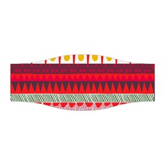 Fabric Aztec Red Line Polka Circle Wave Chevron Star Stretchable Headband