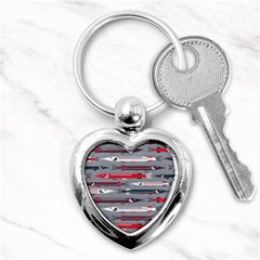 Fish Sea Beach Water Seaworld Animals Swim Key Chains (heart)  by Mariart