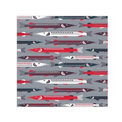 Fish Sea Beach Water Seaworld Animals Swim Small Satin Scarf (square) by Mariart