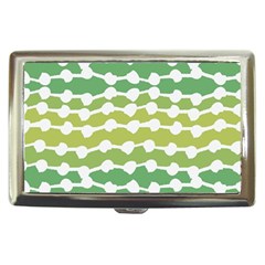 Polkadot Polka Circle Round Line Wave Chevron Waves Green White Cigarette Money Cases by Mariart