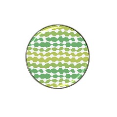 Polkadot Polka Circle Round Line Wave Chevron Waves Green White Hat Clip Ball Marker (4 Pack) by Mariart