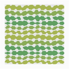 Polkadot Polka Circle Round Line Wave Chevron Waves Green White Medium Glasses Cloth by Mariart