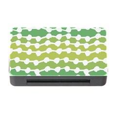 Polkadot Polka Circle Round Line Wave Chevron Waves Green White Memory Card Reader With Cf by Mariart