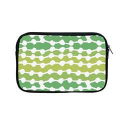 Polkadot Polka Circle Round Line Wave Chevron Waves Green White Apple Macbook Pro 13  Zipper Case by Mariart