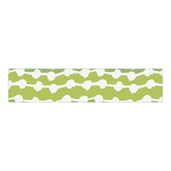 Polkadot Polka Circle Round Line Wave Chevron Waves Green White Velvet Scrunchie by Mariart