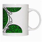 Leaf Green White Mugs Right