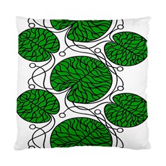 Leaf Green Standard Cushion Case (two Sides) by Mariart