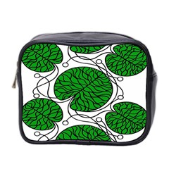 Leaf Green Mini Toiletries Bag 2-side by Mariart