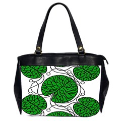 Leaf Green Office Handbags (2 Sides) 