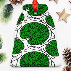 Leaf Green Ornament (bell) by Mariart