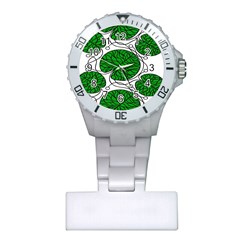 Leaf Green Plastic Nurses Watch